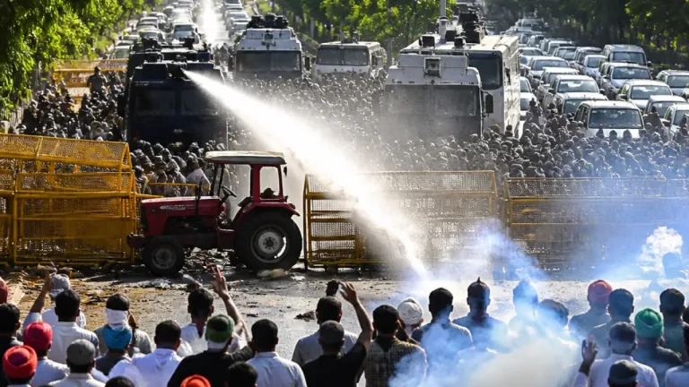 Clash near Chandigarh–Mohali border as protesters demand release, parole for Hawara