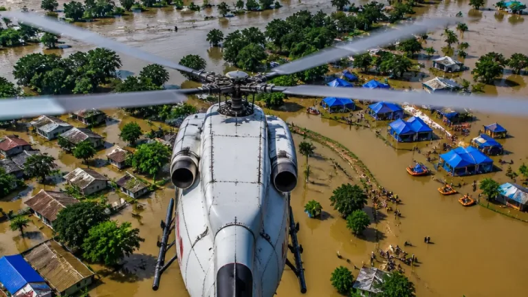 CM Majhi conducts aerial survey as heavy rains inundate 13 districts; 70,000 moved to relief camps