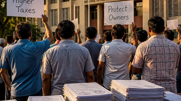 Congress alleges new Haryana property tax linked to higher collector rates will raise burden on owners