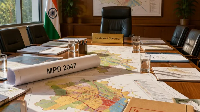 Delhi Master Plan 2047 approved by L‑G; redevelopment policy and metro depot land‑use cleared