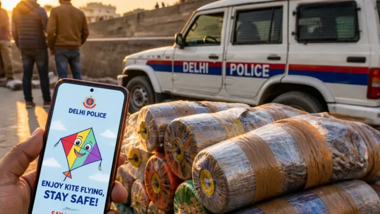 Delhi Police adopts Gen‑Z ‘kuchu‑puchu’ tone to warn residents against dangerous Chinese manjha