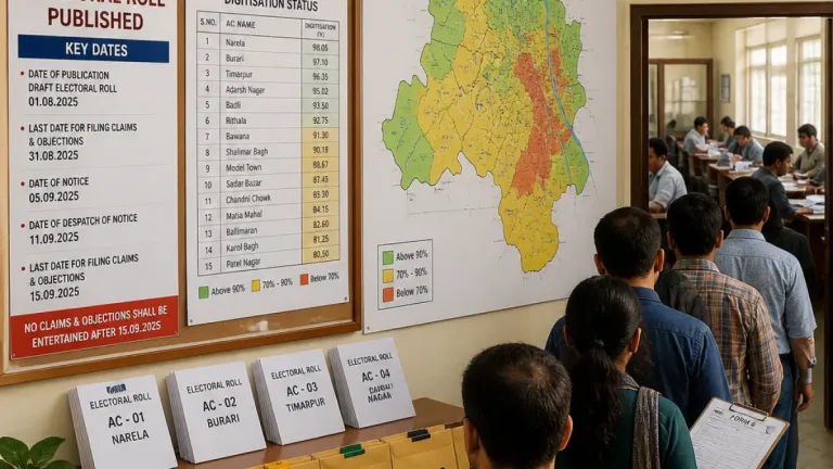 Draft electoral roll for Delhi published; 47.7 lakh electors listed as 'uncollectable'