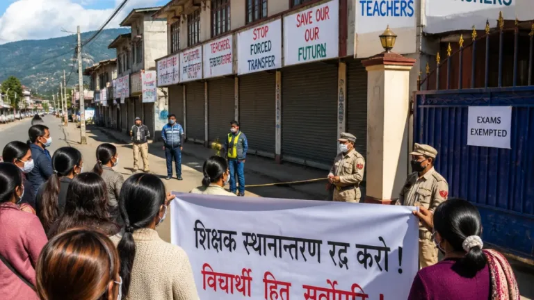 East Siang observes peaceful 12-hour bandh as groups demand cancellation of 63 teacher transfers