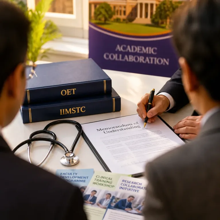 OET, IIMSTC sign MoU to boost profession-specific communication training for healthcare students