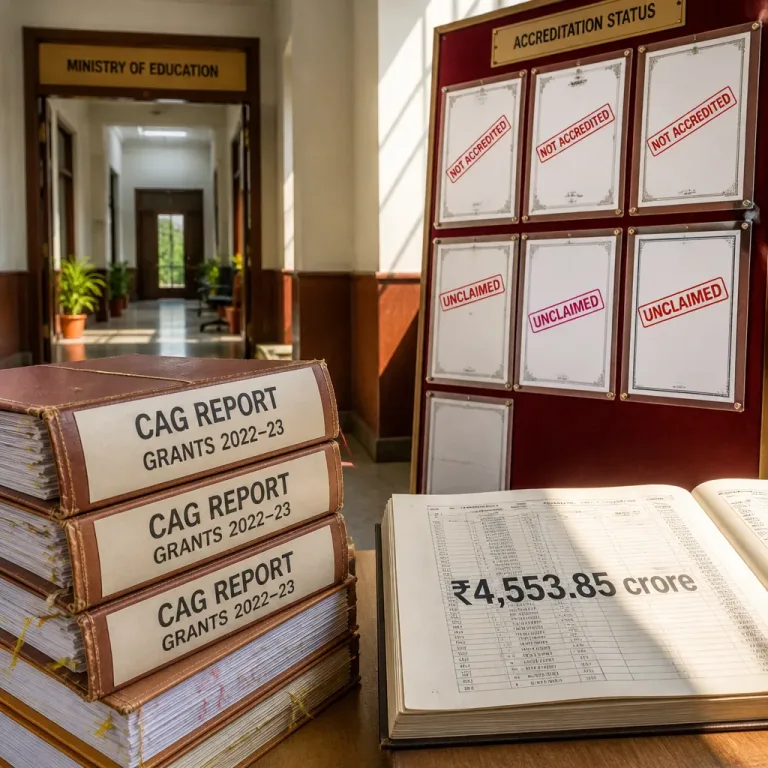 CAG: Autonomous education bodies left ₹4,553.85 crore unspent in 2022–23; accreditation gaps flagged