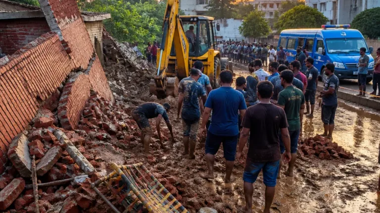Elderly man critically injured as wall collapses during Unit‑2 demolition in Bhubaneswar