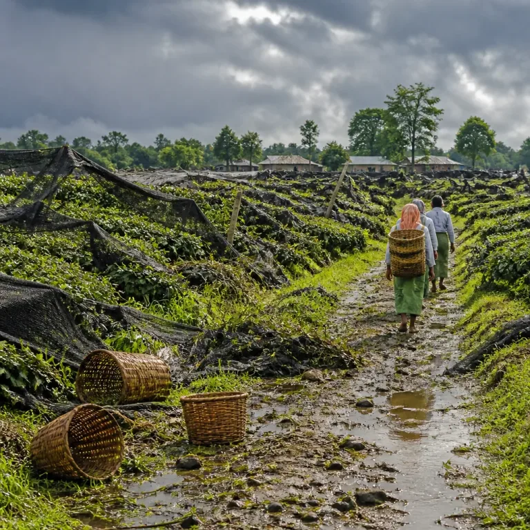 Rising heat and floods push Assam tea industry into labour crisis, growers struggle