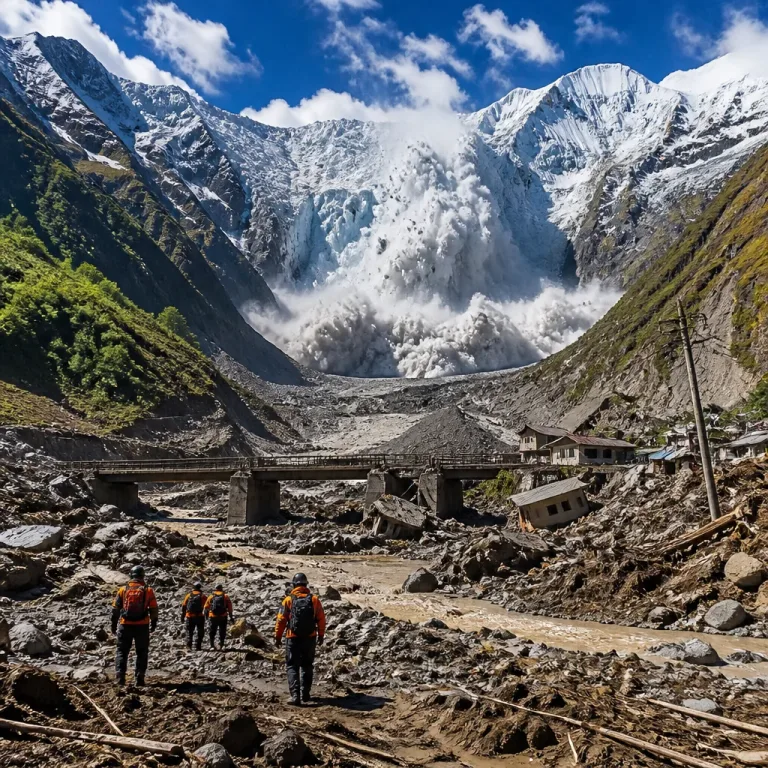 Glacier collapse in Nepal underscores accelerating Himalayan ice loss and downstream hazards