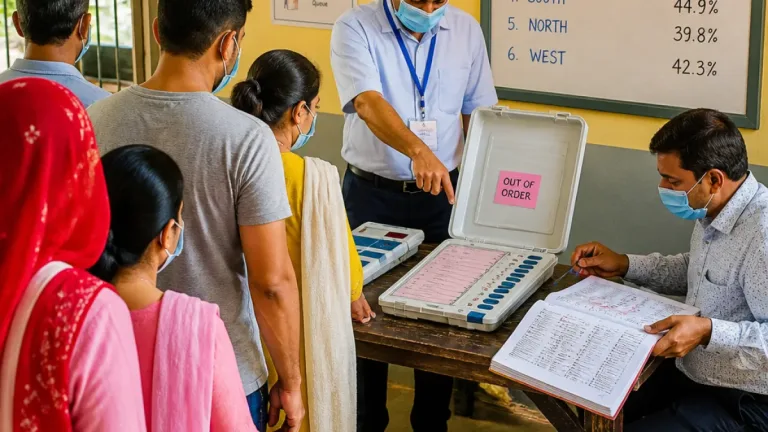 EVM glitches, name‑mismatch complaints mar phase‑two urban local body polling in Rajasthan