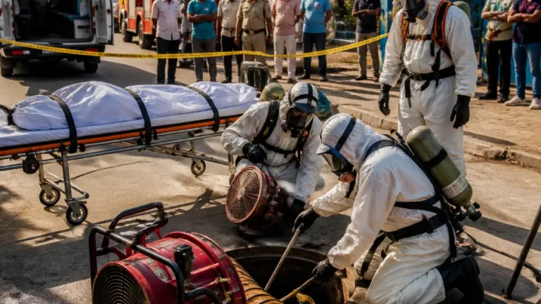 Faridabad worker dies, colleague critical after toxic-gas exposure in sewer