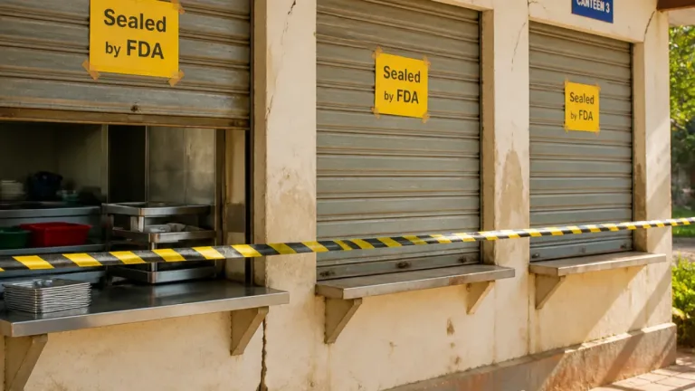FDA orders three government canteens in Goa to stop operations after hygiene, structural lapses