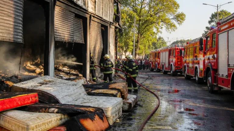 Fire guts furniture godown near Plamoodu in Thiruvananthapuram; owner alleges sabotage