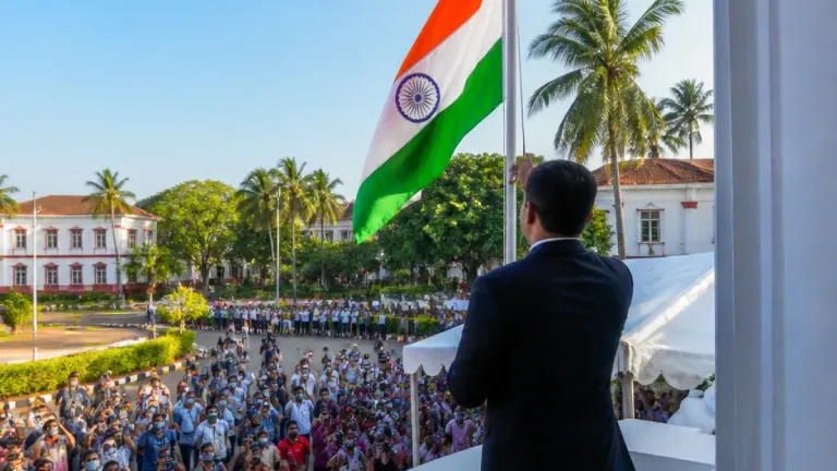 Goa CM Pramod Sawant hoists Tricolour in Panaji, urges youth to lead 'Viksit Bharat' drive