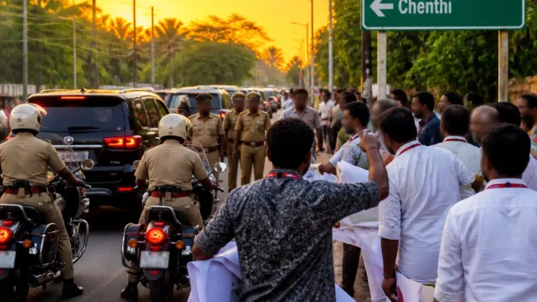 Group halts CM Satheesan’s convoy in Thiruvananthapuram; police probe ordered