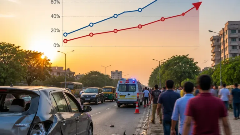 Gujarat records 88% of 2025 road accidents by July; injuries already exceed last year