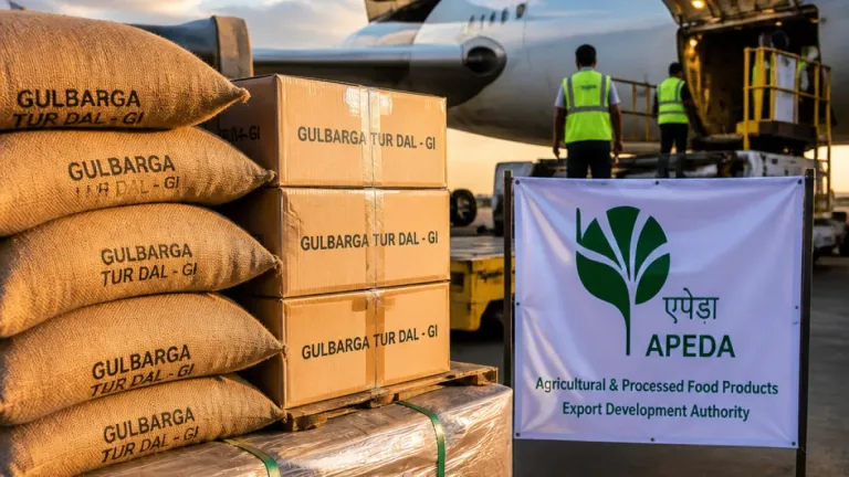 Gulbarga tur dal secures export boost as APEDA flags off 1 tonne GI shipment to Maldives