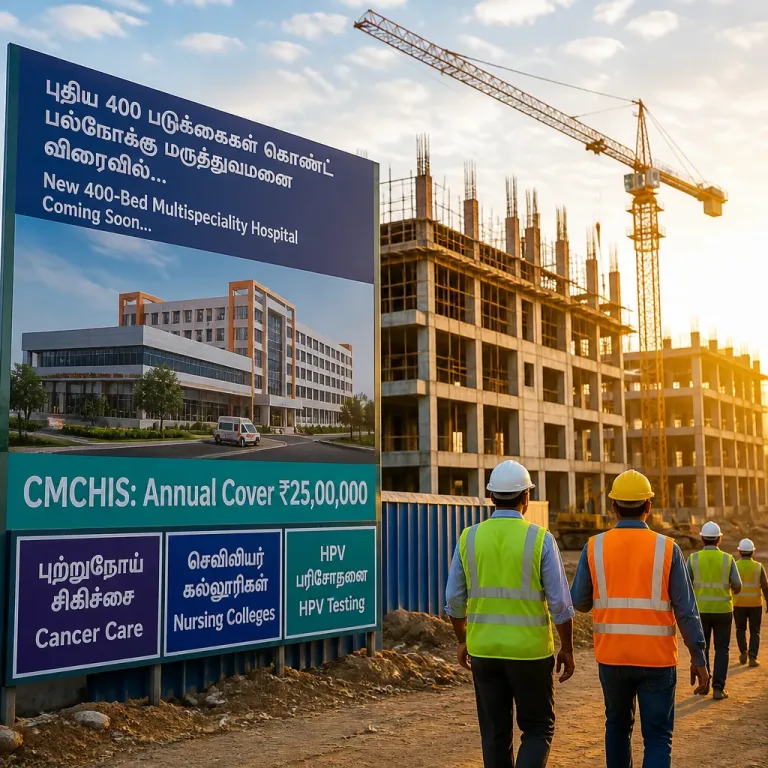 Tamil Nadu raises annual CM health cover to ₹25 lakh; major investments in hospitals, cancer care and training