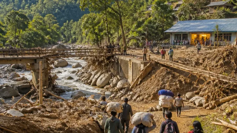 Heavy rain prompts evacuation of 128 residents as landslides threaten Rimbi in Gyalshing