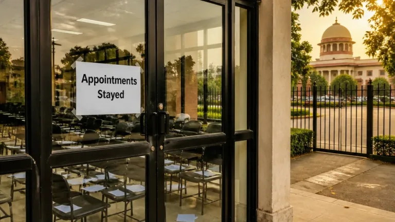 High Court stays appointment process for 454 pharmacy posts after alleged high‑tech cheating in exam
