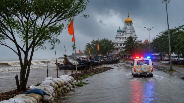 IMD issues red warning for Odisha as low‑pressure area brings very heavy to extremely heavy rain