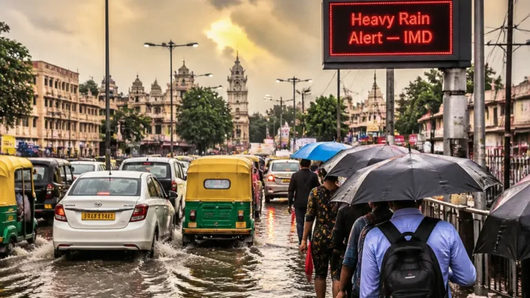 IMD warns of heavy to very heavy rain in parts of Uttar Pradesh on August 15; alerts for Delhi-NCR, central India