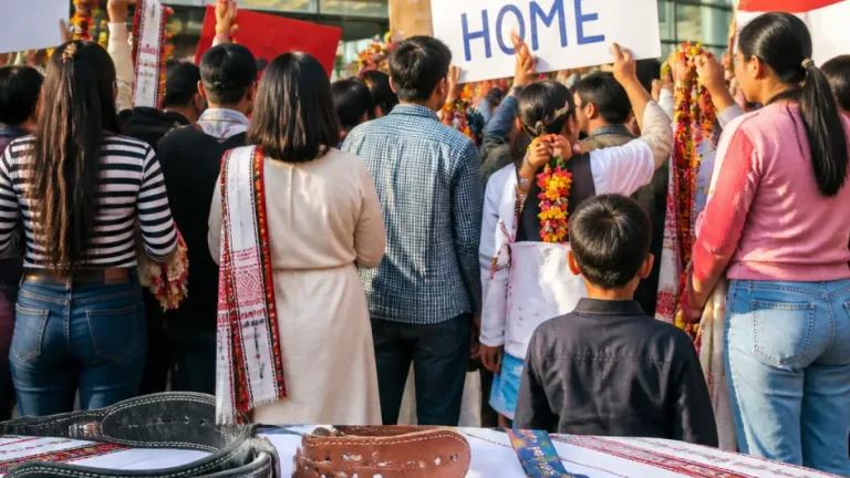 Imphal celebrates CWG medallists Rishikanta and Bindyarani on return from Glasgow