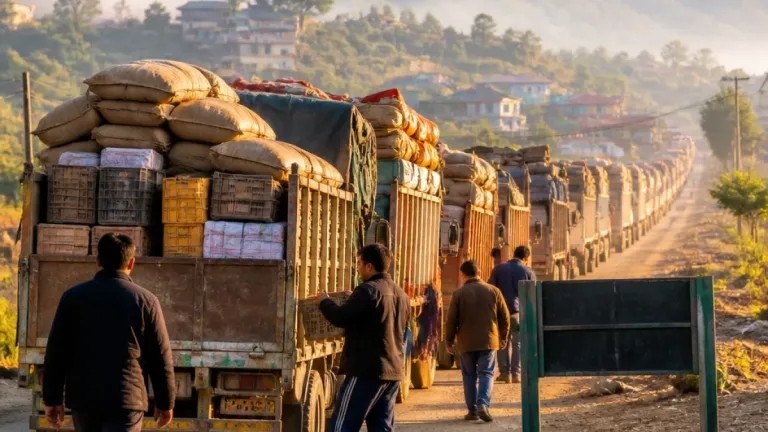 Imphal supply lines eased as 460 trucks stranded at Litan begin moving after blockade lifted