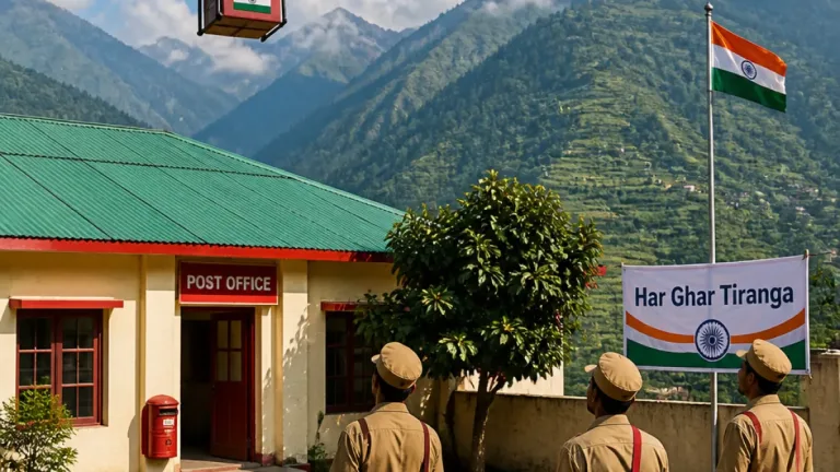 India Post flies Tiranga by drone from Mandi to Rehardhar; 150 drone routes planned in HP and Assam