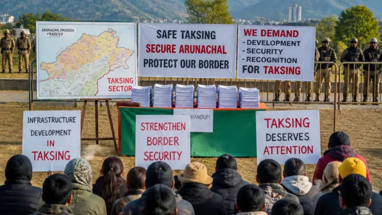 Itanagar protest presses Centre for action after alleged PLA presence in Taksing