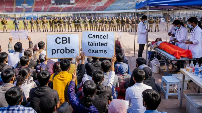 Jharkhand protest over alleged recruitment exam fraud enters 20th day; leaders demand CBI probe