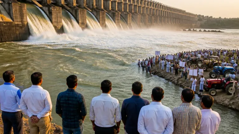 Karnataka agrees to release Krishna water to Jurala; Telangana ministers oversee phased supply
