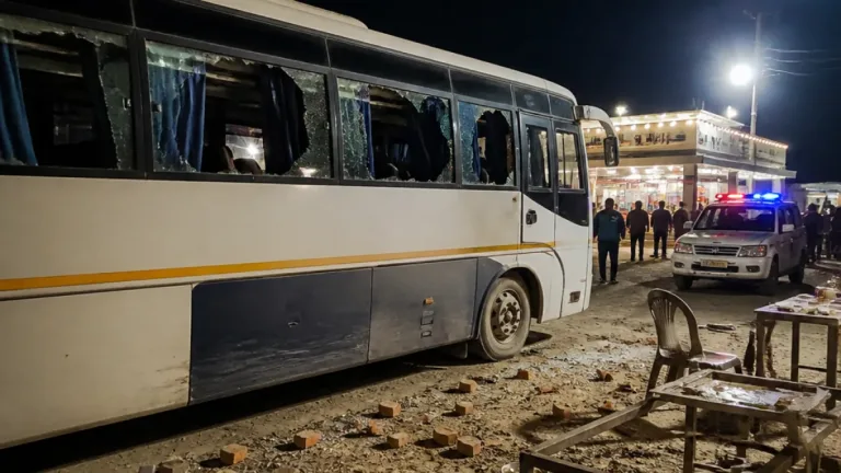 Kashmir-bound sleeper bus pelted with stones near Nilokheri; one passenger hurt