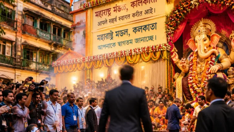 Kolkata CM visits Maharashtra Mandal for Ganesh Puja, urges Maharashtrians to return