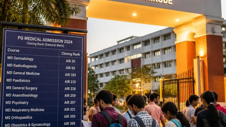 Kozhikode: Government Medical College closed NEET PG round‑1 at AIR 20 for MD Dermatology
