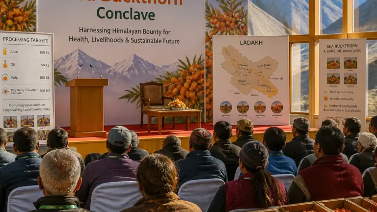 Ladakh doubles Sea Buckthorn floor price to ₹300/kg; aims to boost farmer returns and value chain