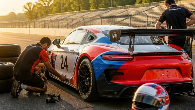 Loni Unser helps Kellymoss Porsche to best finish of fifth in GT4 America at Barber