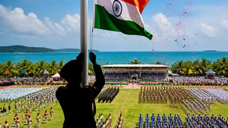 Lt Governor hoists Tricolour at Netaji Stadium; highlights ₹1.5 lakh crore investment and ₹92,000 crore GNI project