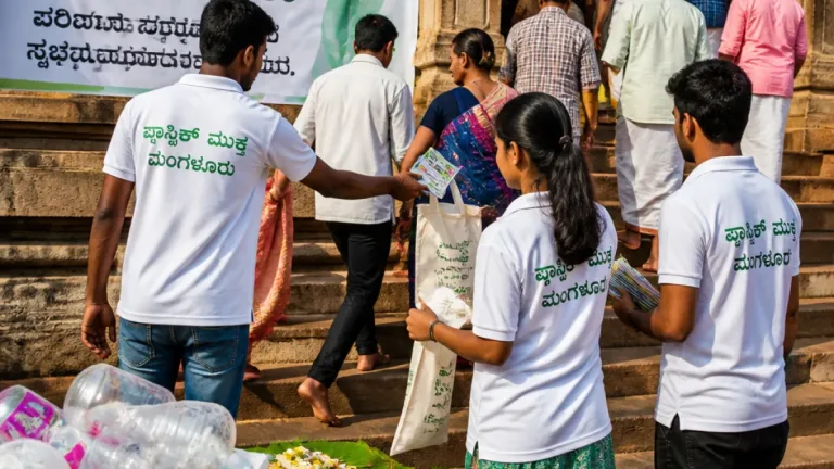 Mangaluru trust rolls out plastic‑free drive ahead of Nagara Panchami