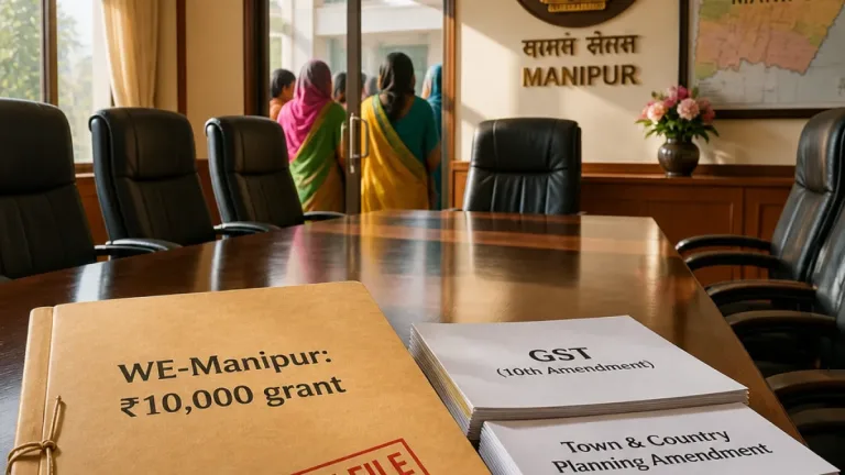 Manipur Cabinet clears WE‑Manipur scheme to benefit 3.5 lakh SHG women; set to introduce GST, stamp and planning amendments