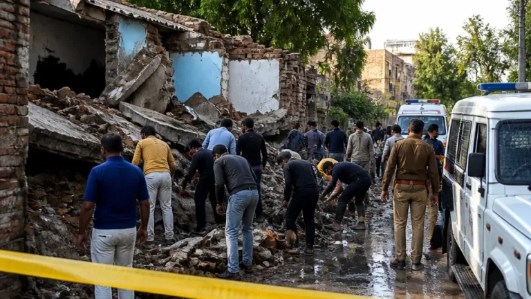 Meerut: 80-year-old woman killed as house collapses during rain in Amir Garden