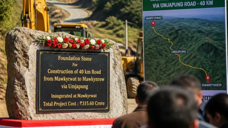 Meghalaya launches ₹140 crore Weiloi–Mawkyrwat–Rangthong road upgrade to boost connectivity