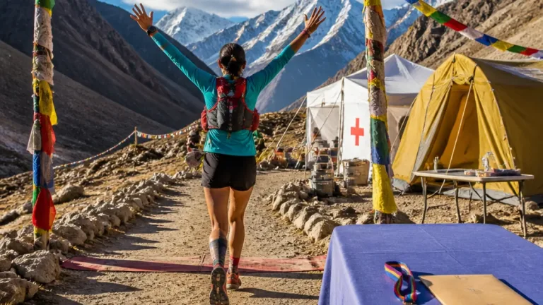 Meghalaya's Dakahi Kyndait wins women's 100K at Ladakh 'Trail to Heaven' world championship