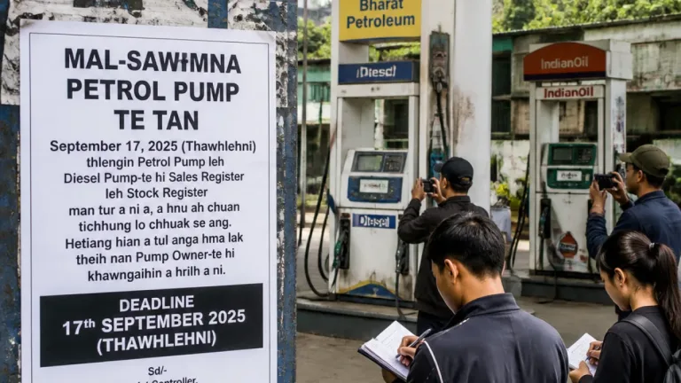 Mizo Zirlai Pawl gives Sept 17 deadline to identify petrol pumps allegedly run by non-Mizos