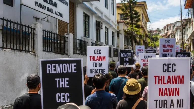 Mizoram Congress marches for CEC's removal, alleges irregularities in poll panel functioning
