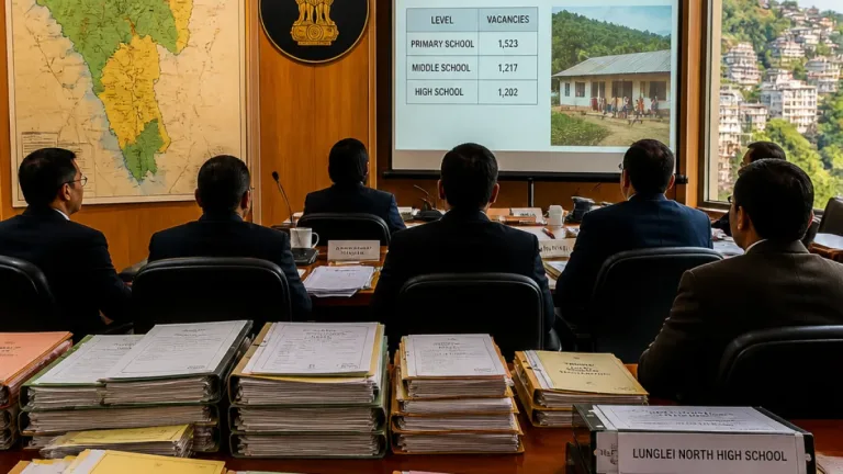 Mizoram government clears phased recruitment of 1,322 teachers, reviews cadre gaps and PPP plans