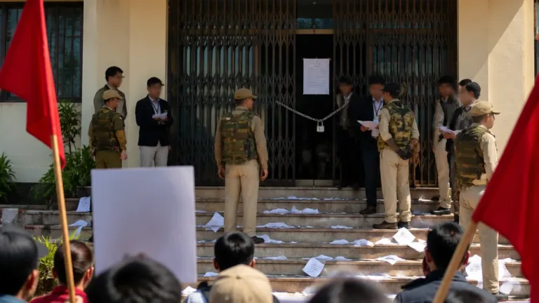 Mizoram PSC suspends recruitment work indefinitely as student protest blocks office