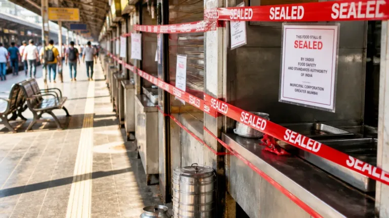 Mumbai FDA closes 22 railway food stalls, 11 at Bandra after hygiene, quality lapses