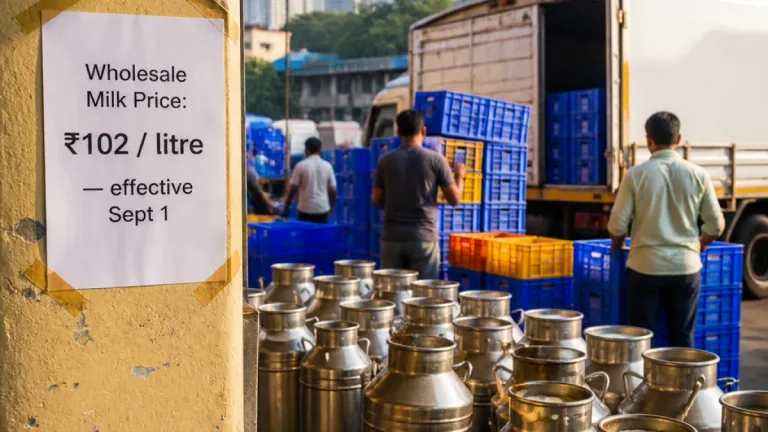 Mumbai milk wholesalers raise rate to ₹102 per litre from Sept 1, citing rising costs