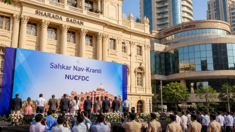 Mumbai: Shah opens NUCFDC office, launches security centre for urban co-op banks at 'Sahkar Nav‑Kranti'