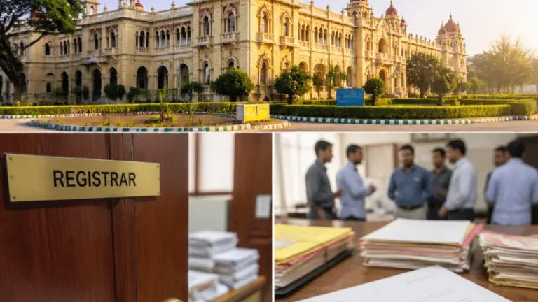 Mysuru MLA Urges Probe, Seeks Cancellation of Registrar (Evaluation) Appointment
